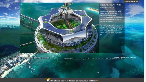 Website Grand Cancun, screenshot